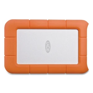 LaCie Rugged Portable External Hard Drive, 2 TB, USB-C and USB 3.0 - Picture 1 of 2