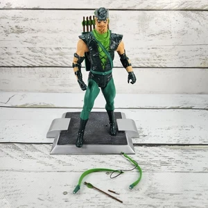 DC Direct Justice League Series 5 Green Arrow 2007 7" Figure Loose Damaged Read - Picture 1 of 23