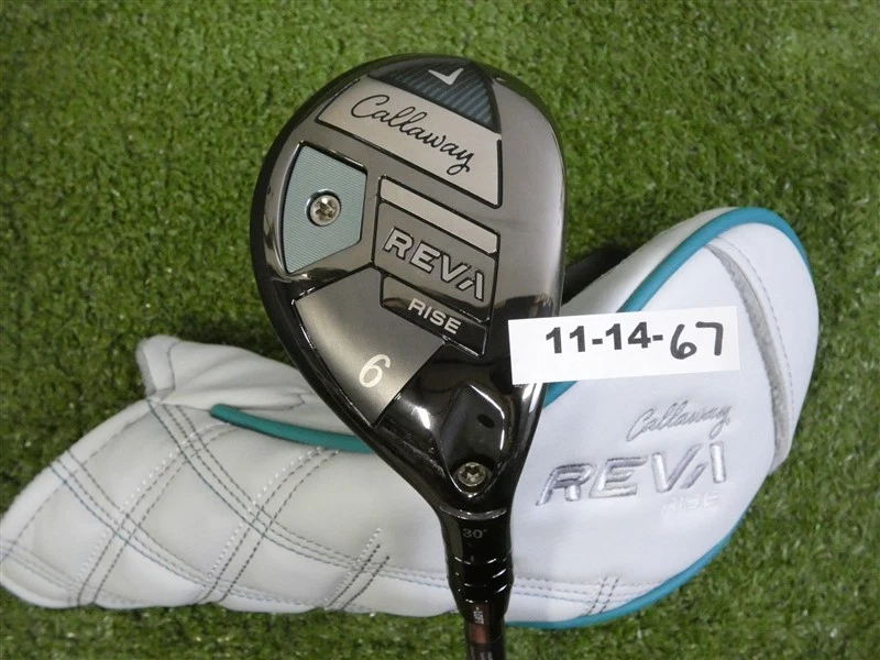 Callaway 2025 REVA Rise 30* Mujer 6 Híbrido LIN-Q LTE 4F1 Damas con HC Como Nuevo Foto 1 de 4
