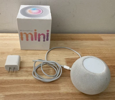 Apple HomePod Mini Model A2374 White in Box with Charger (Tested) - Image 1 of 4