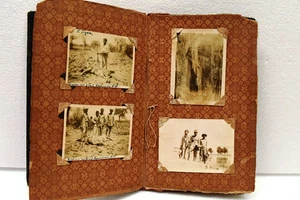 Rare 1930s Indian Shikar Album Tiger Leopard Hunting 15 Photos 8.5x5.5" Collecti - Picture 1 of 14