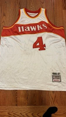 Camiseta deportiva promocional vintage de baloncesto de la NBA Atlanta Hawks Dominique Wilkins 21 XL NBA Foto 1 de 4