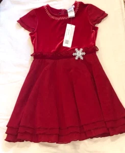 American Girl Merry & Bright Retired Holiday Dress Child Size 8 Velvet Top NIB - Picture 1 of 4