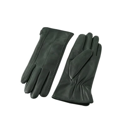 Guantes forrados de piel de oveja napa genuina para mujer 12 colores Foto 1 de 3