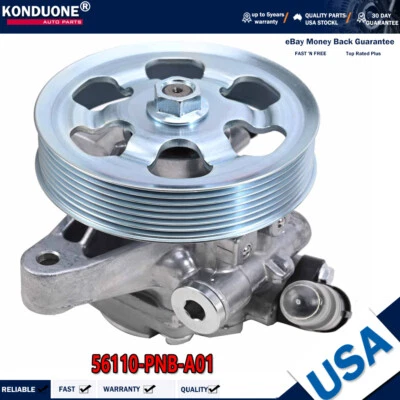 Fits 2002-2011 Acura Honda CR-V 2.4L High Quality Power Steering Pump w/ Pulley - Image 1 of 4