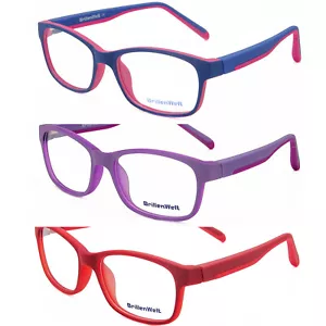 Kinderbrille leichte Brille mit Sehstärke Kinder Mädchen Jungen Biegsam mit Etui - Bild 1 von 16