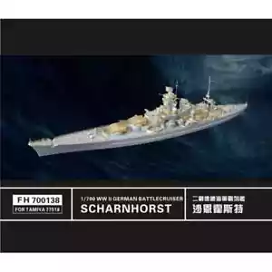 Flyhawk FH700138 1/700 SECONDA GUERRA MONDIALE incrociatore da battaglia tedesco Scharnhorst PER TAMIYA 77518 - Foto 1 di 2