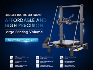 Gebraucht Longer LK5 Pro 3D-Drucker 90% vormontiertes FDM-Doppelgebläse-Kit - Bild 1 von 11