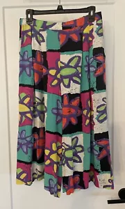 Women’s Vtg Anthony Mark Hankins Palazzo Wide Leg Cropped Pants Size 12 - Picture 1 of 7