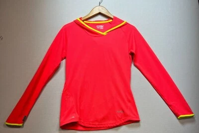 Camisa de correr Saucony para mujer Top ropa deportiva con capucha talla M neón atlética Foto 1 de 4