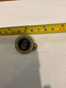 1 “ -Round-United States Air Force Veteran Hat or Lapel Pin - Picture 1 of 4