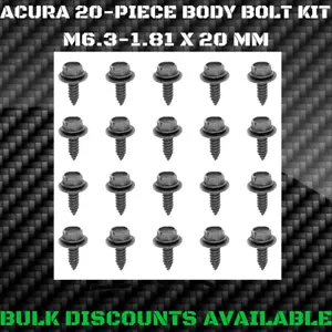 2001+ Acura MDX Firewall Splash Shield Bumper BODY BOLTS Screws M6.3-1.81 OEM - Picture 1 of 2