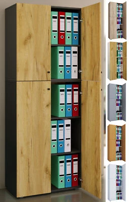 Büroschrank Bücher Ordner Aktenschrank Lona 5fach - Bild 1 von 3