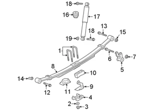 2" Rear Leaf Spring Spacer-4WD GM Parts # 84379975 * NEW / OE * - Picture 1 of 7