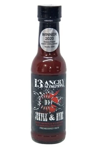 13 Angry Scorpions Jekyll & Hyde Scorpion Chipotle Hot Sauce 150ml - Featured... - Picture 1 of 1