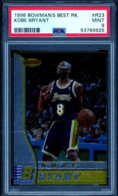科比布莱恩特新秀卡 1996-97 年鲍曼最佳 #R23 PSA 9 — 第 1/2 张图片