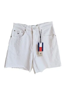 Tommy Jeans Womens White Mom Jean Denim Shorts - W28 - Picture 1 of 7