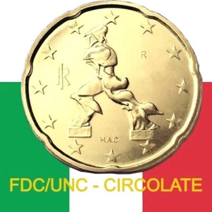 20 centesimi EURO Italia 2004 2005 2006 2007 2008 2012 2014 2015 2016 2017 italy - Foto 1 di 20