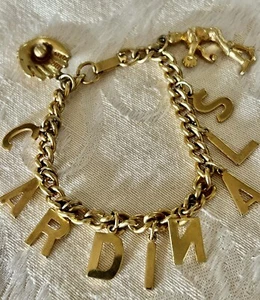 Vintage St. Louis Cardinals Bettelarmband Gr. 6,5 goldfarben - Bild 1 von 4