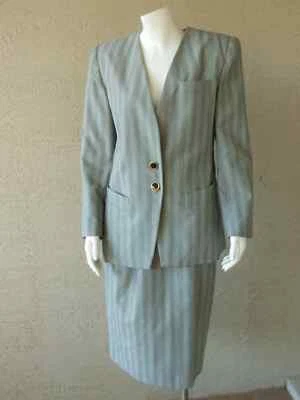 Sasson юбка костюм куртка Blazer тонкий юбка винтажный размер 8/9 отдельные - Изображение 1 из 4