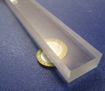 Polycarbonate Clear Bar 1/2" (.472") Thick X 1.00" Wide X 48" Long - Image 1 of 4