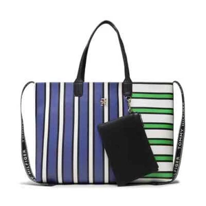 Tommy Hilfiger borsa donna Tote double-face ecopelle shopper + pochette 50x14x32 - Imagen 1 de 10