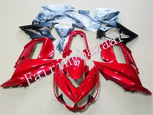 Fit for 2010-2015 Kawasaki Z1000SX Candy Red Black ABS Injection Fairing Kit - Foto 1 di 4