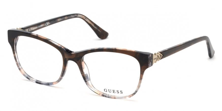 Пластиковая оптическая оправа для очков GUESS GU2696 056 Havana Cat Eye 52-16-140 RX - Изображение 1 из 1