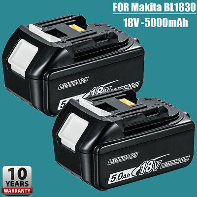 2 Pack For Makita BL1850 BL1860 18V 5.0Ah Li-ion LXT  Makstar Battery UK • 33.89£