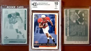 2000 Pacific Paramount Brian Urlacher Rookie BCCG 10 + BOTH PRINTING PLATES 1/1! - Picture 1 of 7