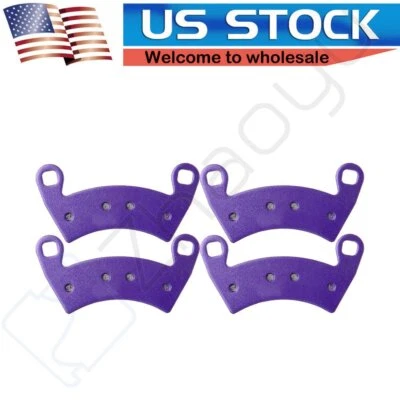 2 pares de pastillas de freno delanteras/traseras para Polaris RZR 4 800 2012-13 fibra de carbono Foto 1 de 4