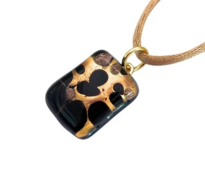 Colgante de cristal, colgante de cristal de Murano, colgante de cristal hecho a mano, 2 cm x 1,5 cm, MGPP33 Foto 1 de 4