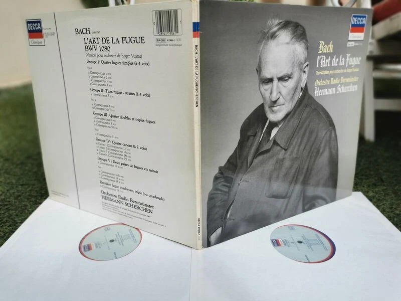 BACH: The Art of Fugue = Kunst der Fuge   Scherchen / Decca France mono 2 LPs NM - Photo 1/1