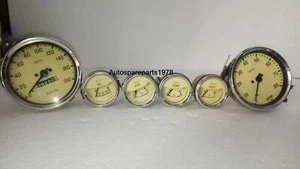 Smiths Replica kit 100mm Speedo 0-180 KMH + 0-80 RPM + 52mm Electrical Gauges YC - Bild 1 von 3