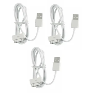 3x 3ft 30pin USB Sync Data Charging Cable fits iPhone 4 4S iPod Touch 4th Gen - Picture 1 of 4