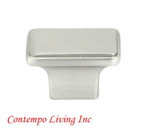 Barra de gabinete de cocina de acero inoxidable cuadrado Nepoli de 1-1/2" perillas de extracción hardware - Imagen 1 de 1