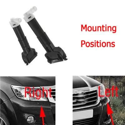 L+R Side For Toyota Hilux 2011 2012 2013-2015 Headlight Washer Spray Nozzle Jet - Imagem 1 de 4