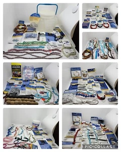 HUGE Jewelry Making Lot Beads, Wire, Findings & More!!! NEW UNOPENED - Picture 1 of 9
