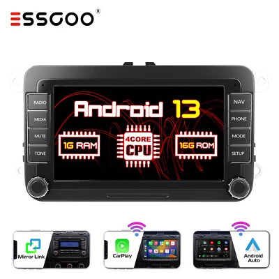 Android13 7" Autoradio Navigationsgerät Für VW GOLF 5 V 6 Plus Touran POLO Caddy - Bild 1 von 4