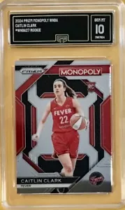 2024 PRIZM MONOPOLY #WNBA27 - CAITLIN CLARK - ROOKIE - GMA 10 - GEM MINT - Picture 1 of 1