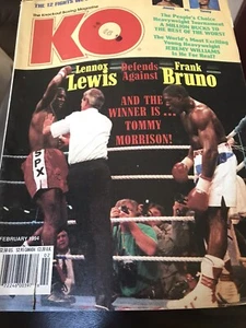 KO Boxing Magazine February 1998 W/ CHARLES MURRAY PINUP POSTER - Picture 1 of 4