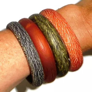 Sobral Sortidos Unico PB14 Textured Artist Made Bangle Bracelets Mix & Match - Picture 1 of 27