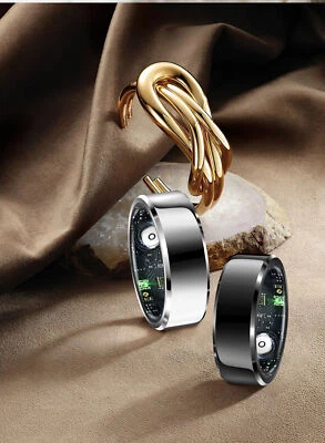 Smart Ring Health Waterproof IP68 Finger Ring Monitor Heart Rate Fitness Unisex - image 1 of 4