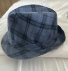 William Hunt Blue Tartan Trilby Hat