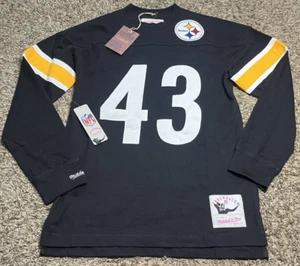 NEW Mitchell & Ness Pittsburgh Steelers TROY POLAMALU Long Sleeve Jersey (Small) - Picture 1 of 6