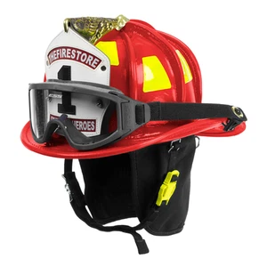 Cairns Houston Leder Feuerwehrhelm traditionell NFPA konform rot - Bild 1 von 1