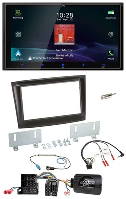 JVC USB Bluetooth 2DIN DAB Lenkrad Autoradio für Fiat Doblo Mini-ISO ab 2015 sch - Bild 1 von 4