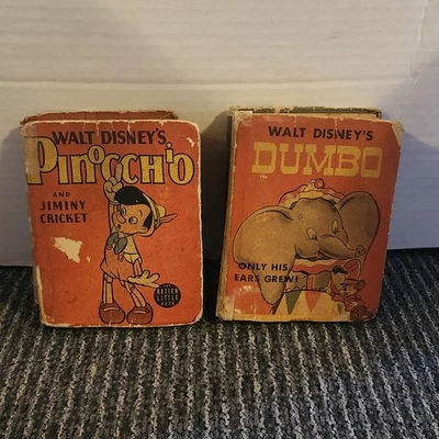 Pequeños libros de colección Walt Disney Pinocho y Dumbo Better publicados por... Foto 1 de 4