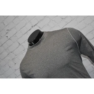 Under Armour Golf Gym Shirt Mock Turtleneck Mens Size 2XL Fitted Gray - Picture 1 of 8