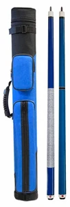 Package Set - Blue Play Pool Cue, Break Jump Cue & 2x2 Case. - Picture 1 of 1